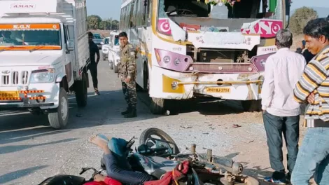Bus-Bike Accident
