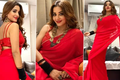 Monalisa Saree Look