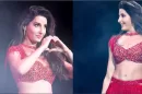 Nora Fatehi in Red