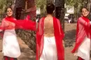 Urfi Javed Holi look