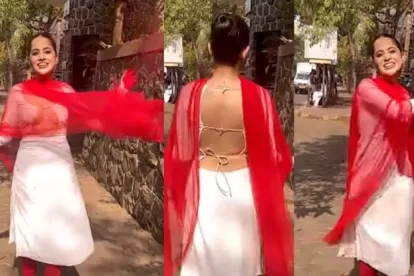 Urfi Javed Holi look