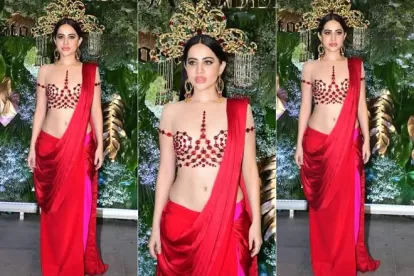 Urfi Javed saree look