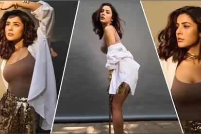 Shehnaz Gill Bold look